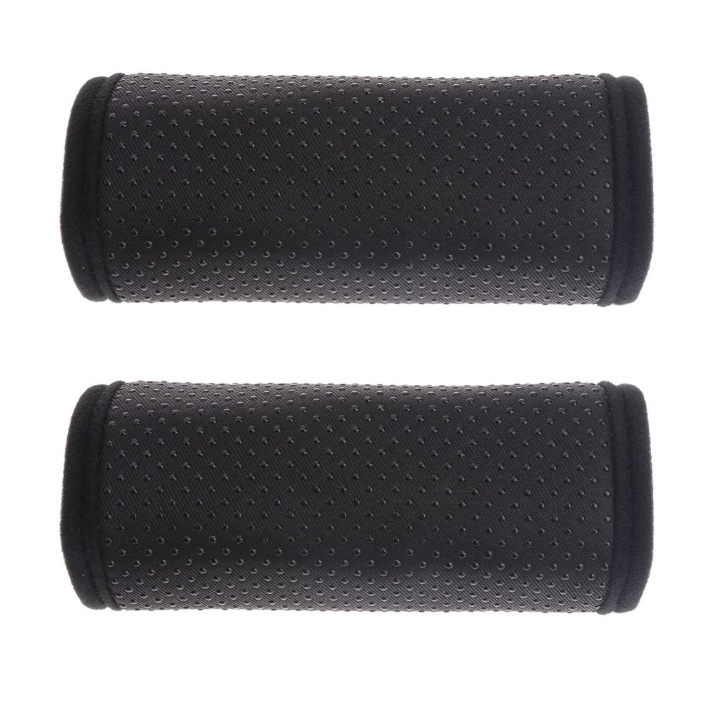 Parliky 2pairs Breathable Wheelchair Armrest Pad Non-slip Cushion for Elderly Walker Hand Support Pads Comfortable Grip for Mobility Scooters Black Cushion