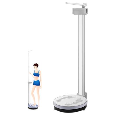 Electronic Weight Scales, Medical Office Scale With Anti-slip Base, 3-200kg Weight Range and Adjustable Telescopic Rod, Samrt Voice Broadcast and Easy To Read, For Homes, Pharmacies, Clinics