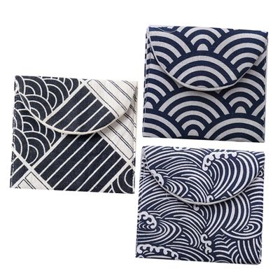 Healvian 2 Sets Menstrual Pad Bag Sanitary Napkin Holder Nursing Pad Pouch for Wash Bag for Travelling Random Style Random Color