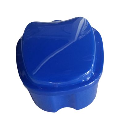 Healvian Denture Storage Box Plastic Denture Case 2Pcs Lightweight Portable with Strainer Hinge for False Teeth Storage at Work and Colleague Reunion