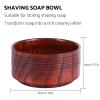 Shenruifa Wooden Shaving Soap Bowl Cup Mug Tool For Man Shaver Cleansing Foam Round view 2