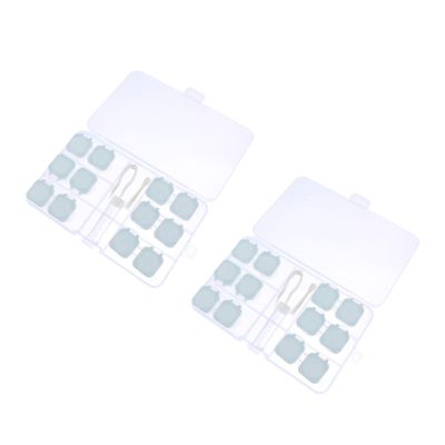 BCOATH 2 Sets Contact Lens Box Holder Portable Travel Multiple Lens Cases Organizer for Daily Use and Glasses