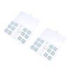 BCOATH 2 Sets Contact Lens Box Holder Portable Travel Multiple Lens Cases Organizer for Daily Use and Glasses