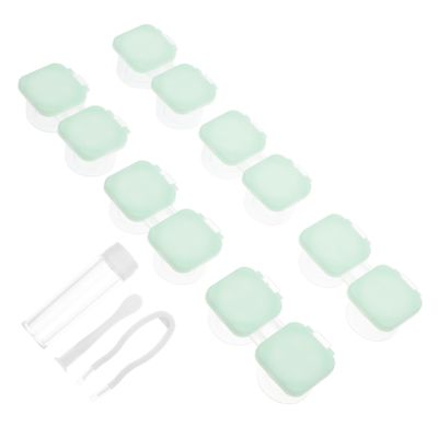 BCOATH 2sets Multiple Contact- Travel Holder Storage Box Eye Care Supply Box for Beauty