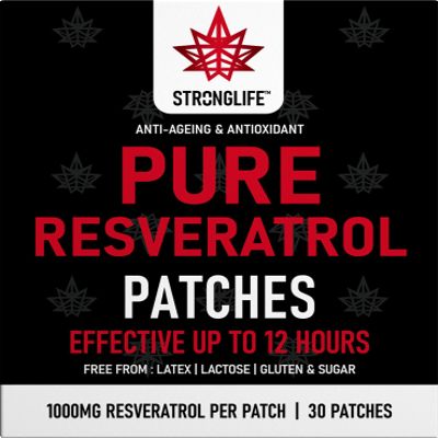 Resveratrol 1000mg Transdermal Patches  30 Patches for Anti-Ageing and Antioxidant Support | High Absorption, Like Powders & Capsules, Easy to Use, Long-Lasting