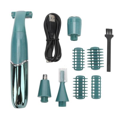 4 in 1 Hair Trimmer, Specially Designed Blades, USB Rechargeable Portable, Ladies Facial Nose Hair Remover with Innovative Storage Compartment