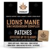 Lions Mane 5 in 1 Mushroom Complex Transdermal Patches  60 Patches for Cognitive Support, Focus, and Immune Health | High Absorption, Like Capsules and Powder, Easy to Use, Long-Lasting view 1