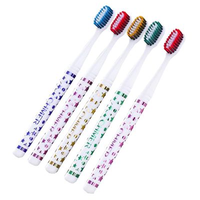 Easy Grip Manual Toothbrushes, Ultra Soft Toothbrushes for Adults Extra Clean Toothbrush Set with Dust Cover for Home 4 Count-B06