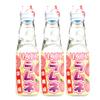 Hatakosen Ramune Soda Japanese Fruity Flavoured Soda Carbonated Bottled Drinks 200ml (Pack of 3, White Peach) view 1