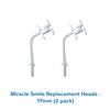 Miracle Smile Replacement Heads - 2 Pack - 17mm - Unique H-Shaped Flossing Head - Suitable for All Teeth Shapes & Sizes - Precision Cleaning - Great for Braces & Dentures view 2
