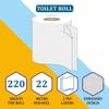 FotoStation 3 Rolls | Toilet Tissue White 2-Ply | Embossed Toilet Paper Roll | High Absorbent, Luxuriously Soft and Gentle Bathroom Tissue | Sustainable Toilet Tissue Roll | 220 Sheets Per Roll view 2