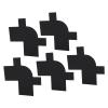 Beard Line Up Shaping Card, 5pcs Hairline Enhancement Card Multipurpose Portable Barber Styling Design Card for Home Travel (Black) view 1