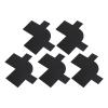 Beard Line Up Shaping Card, 5pcs Hairline Enhancement Card Multipurpose Portable Barber Styling Design Card for Home Travel (Black) view 4