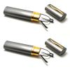 TWINKLE TWINKLE 2 PACK Reading Glasses Slim Eyeglasses with Pen Clip Tube Case Portable Lightweight UK R282 (2 Pairs Gunmetal, +225 Magnification) view 1