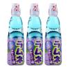 Hatakosen Ramune Soda Japanese Fruity Flavoured Soda Carbonated Bottled Drinks 200ml (Pack of 3, Blueberry) view 1