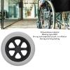 12 Inch PU Wheelchair Caster, Wheelchair 12 Inch Rear Wheel Long Lasting Non-Slip Tire with Strong Bearing Capacity, Professional Design, for Wheelchairs, Walkers view 2