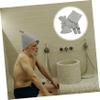 Beatifufu Sauna Hat Felt Thickened for Men Women Gloves Slipper Storage Bag Sauna Bathing Comfortable Use at Home view 3