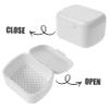 Healeved 2pcs Retainer Case Denture Box Soak Retainer Case for Daily Use Denture Container Storage Accessories view 2