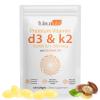 Premium Vitamin D3 & Vitamin K2 (MK-7) Softgels 120 Count Easy-Swallow VIT D3 K2 with Coconut Oil Gluten Free, High Strength Vitamin D3 and K2 Supplements view 1