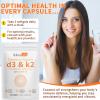 Premium Vitamin D3 & Vitamin K2 (MK-7) Softgels 120 Count Easy-Swallow VIT D3 K2 with Coconut Oil Gluten Free, High Strength Vitamin D3 and K2 Supplements view 3