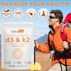 Premium Vitamin D3 & Vitamin K2 (MK-7) Softgels 120 Count Easy-Swallow VIT D3 K2 with Coconut Oil Gluten Free, High Strength Vitamin D3 and K2 Supplements view 4