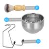 WOONEKY Stainless Steel Dish Rack for Shaving Tools Men Beard Brush Facial Beard Cleaning Appliance view 2