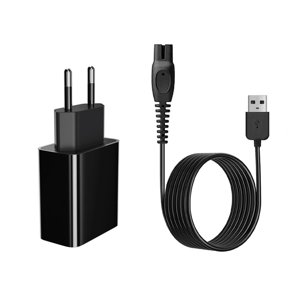 5 V Shaver Charger with USB Charging Cable for Philips Norelco Shaver One Blade QP2724 QP2834 QP1924 MG5910 MG7910 S7887 S5880 PQ888 PQ889 Shaver Charging Cable