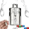 Small Travel Pill Holder, Pill Carry Case Titanium, Waterproof Pill Container, Pill Fob Capsule Outdoor Daily Pill Bottle Bpa Free Portable Pill Box Organiser view 1