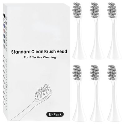 6 Pack Replacement Brush Heads Compatible with Suri Electric Toothbrush for Suri Replacement Toothbrush Heads, White