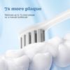 6 Pack Replacement Brush Heads Compatible with Suri Electric Toothbrush for Suri Replacement Toothbrush Heads, White view 2