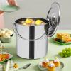 TONFEION Stainless Steel Bucket, Water Bucket, Milk Bucket, Thickened Kitchen Bucket, Feeding Bucket with a Lid, for Kkitchen, Industry, Catering (20L) view 4