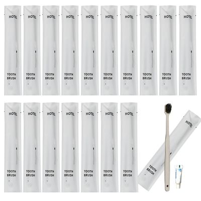 20Pcs Individually Wrapped Bulk Disposable Toothbrushes with Toothpaste,Travel Toothbrushes for Guest, Soft Bristles Hotel Toothbrush Kit, Guest's Toothbrushes for Home Hotel Travel