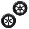 12/300mm Wheel Replacement for Wheelchairs,PU Rear Caster Fits Most Sunrise,Medline,Drive,Invacare,E&J,Guardian,ALCO & Other Manual Wheelchairs,No Noise,Total Capacity 200lbs view 1