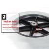 12/300mm Wheel Replacement for Wheelchairs,PU Rear Caster Fits Most Sunrise,Medline,Drive,Invacare,E&J,Guardian,ALCO & Other Manual Wheelchairs,No Noise,Total Capacity 200lbs view 3