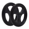 16 Inch Wheelchair Rear Wheel Replacement 1 Pair, Non-Inflatable Rubber Tires, Wheelchair Rollators Walkers Wheels Assembly