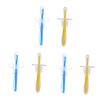 COLLBATH 3sets Newborn Toothbrush Silicone Training Brush Bristle Umbrella-Shaped Safety Brush 2pcs*3 view 1