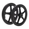 1 Pair 14 Inch Solid Wheel Replacement for Wheelchair Walkers Rollators Wheel Accessories, Polyurethane Tire, ABS Wheel Hub view 1