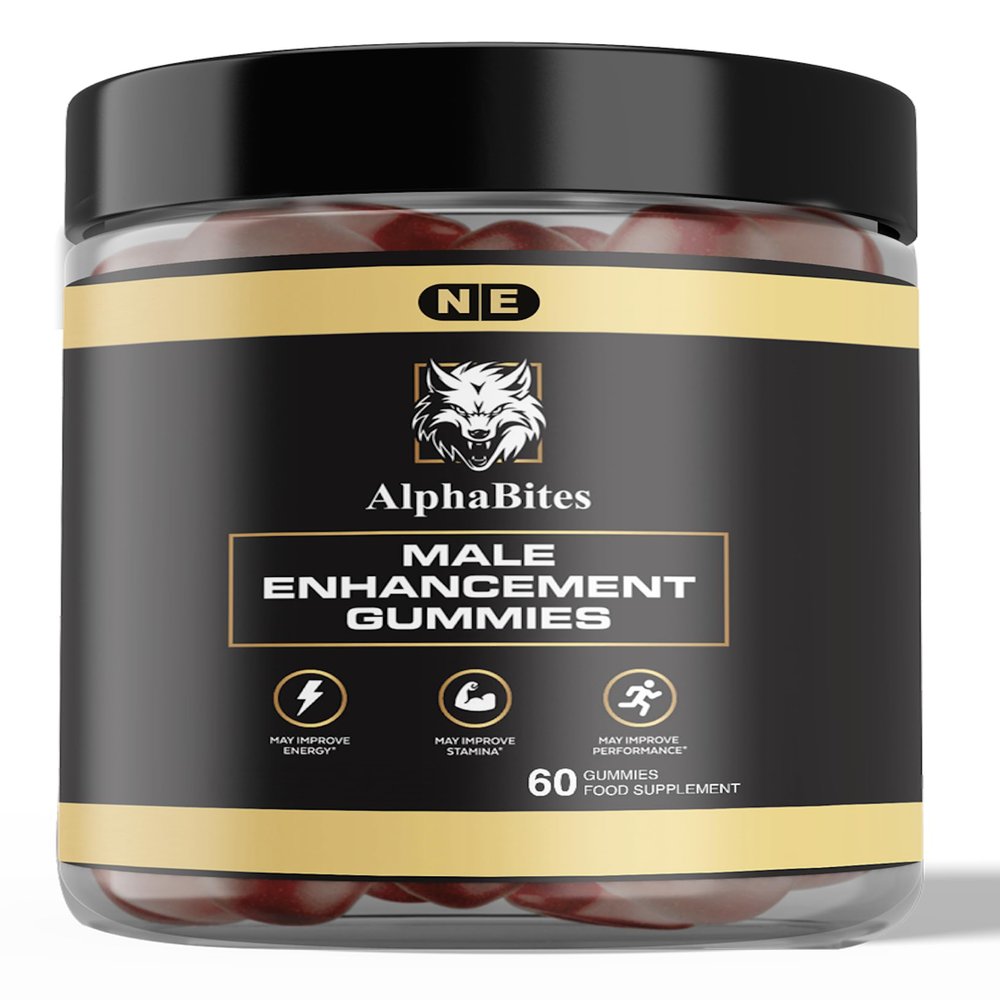 Alpha Bites Male Performance Gummies, 60 Count, Food Supplement optimised for Men
