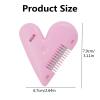 2Pcs Heart Double-Sided Hair Comb Heart-Shaped Bangs Trimmer Manual Hair Cutting Knife Hair Split End Trimmer Girls Hair Cut Accessories Grooming Thinning Hair Cutter Tool for Kids Women view 2