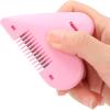 2Pcs Heart Double-Sided Hair Comb Heart-Shaped Bangs Trimmer Manual Hair Cutting Knife Hair Split End Trimmer Girls Hair Cut Accessories Grooming Thinning Hair Cutter Tool for Kids Women view 4