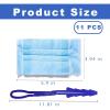 Aczyqws 10 Flash Duster Magnet with 1 Extender Handle, Dust Magnet Flash Dusters Refills, Fluffy Duster for Cleaning, Trap And Lock Away Dust, Dirt And Hair In No Time view 2
