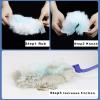 Aczyqws 10 Flash Duster Magnet with 1 Extender Handle, Dust Magnet Flash Dusters Refills, Fluffy Duster for Cleaning, Trap And Lock Away Dust, Dirt And Hair In No Time view 3