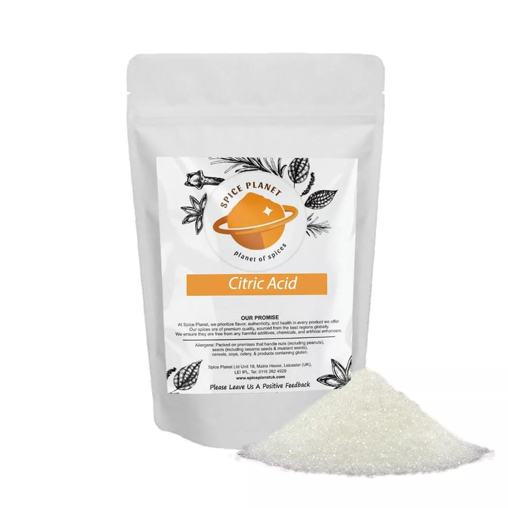 Citric Acid | Monohydrated E330 | Food Grade Premium Quality by Spice Planet 25g-1.9kg (90g)