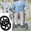 1 Pair of 5inch Solid Wheelchair Wheels, Manual Wheelchair Front Wheels, Wheelchair Replacement Parts, Bearing: 8mm (5/16") view 2
