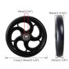 1 Pair of 5inch Solid Wheelchair Wheels, Manual Wheelchair Front Wheels, Wheelchair Replacement Parts, Bearing: 8mm (5/16") view 3