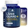 Biovitalia Liver Guard+ Capsules  High Potency Turmeric & Dandelion Root Herbal Supplement  Vegan Liver Support Formula with Flavonoids  60 Capsules  Non-GMO & Gluten Free view 1
