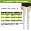 2 Pairs Thigh High Anti Embolism Compression Stockings for Women & Men, 15-20mmHg TED Hose Socks, 2X-Large view 2