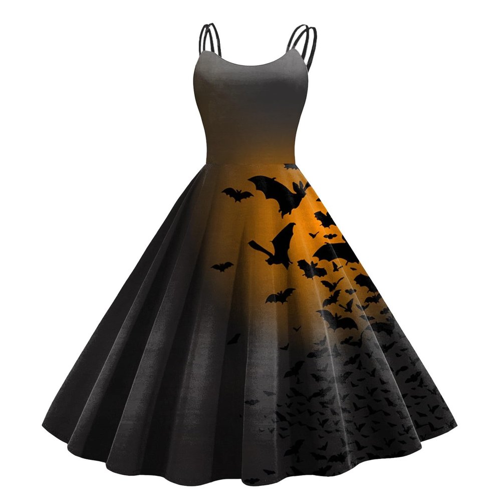Women Halloween Costumes V-Neck Flared Womens Plus Size Halloween Costumes for Women Cocktail Party Dress Renaissance Cosplay Costume Swim Dresses for Sleeveless