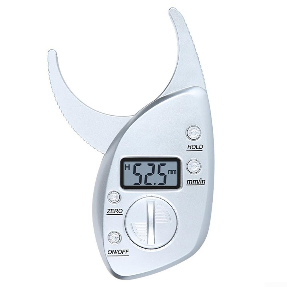Accurate Digital Body Fat Tester, Portable Skin Fold Test Caliper with LCD Display