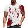 WILLBEST Mens Halloween Shirts Mexican White Suit Fleece Jacket Mens Halloween t-Shirts Black Tshirt Zip Hoodie Men Leather Coat Yellow Jacket Pumpkin face Shirt Men view 1